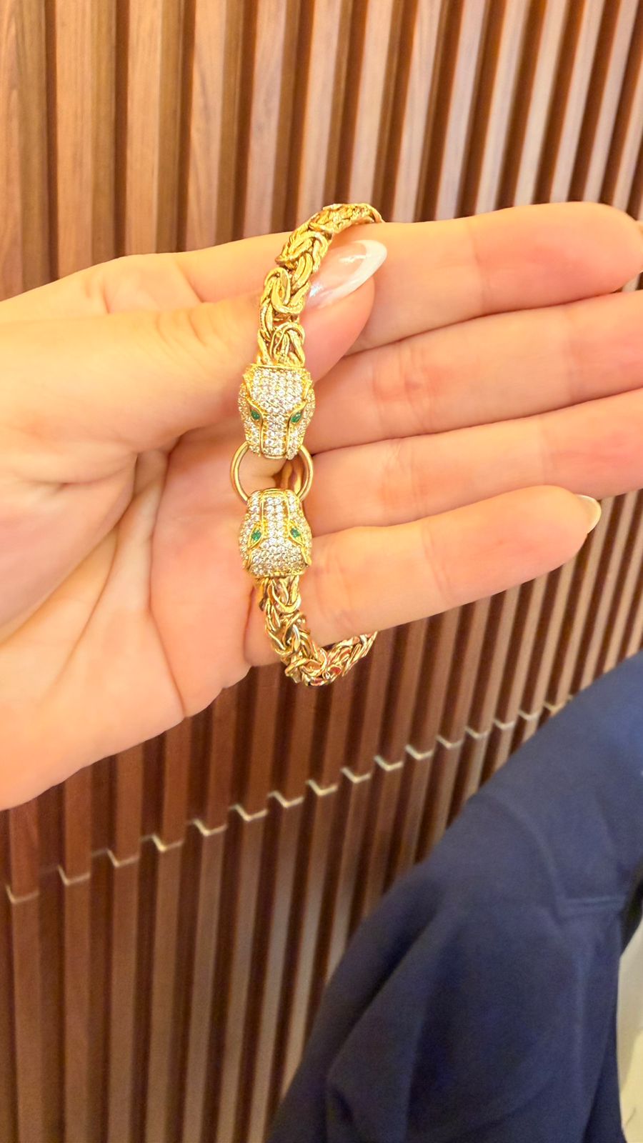 DUMMY - PULSERA PANTERA BIZANTINO 10K 9.8GR